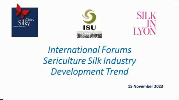 International Forum on Sericulture Silk Industry Development Trend was Held in Lyon, France